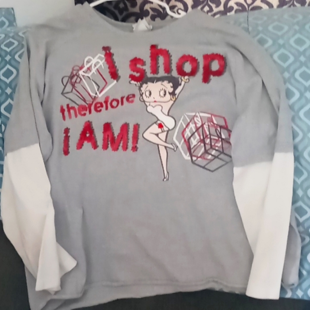 A Betty Boop t-shirt long sleeve
